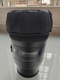 Sigma Art 35 1.4  DG Attacco Sony E