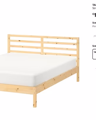 Letto IKEA una piazza e mezza (NO materasso)