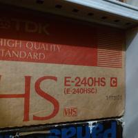 Videocasette vhs nuove 10 pz in scatola