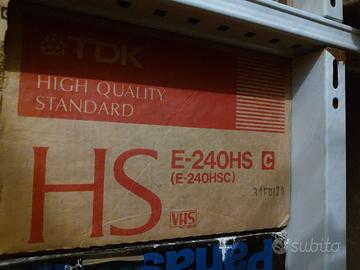 Videocasette vhs nuove 10 pz in scatola