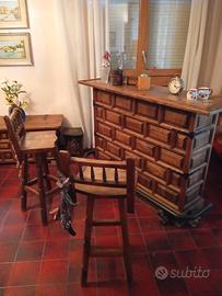 Angolo bar (set arredo) stile brutalista spagnol