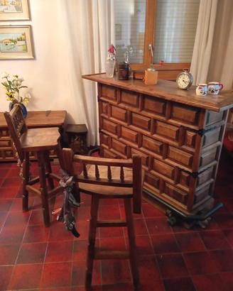 Angolo bar (set arredo) stile brutalista spagnol