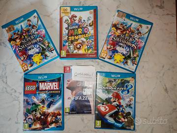Titolo: Lotto Giochi Wii U (Mario, Smash) + FIFA22