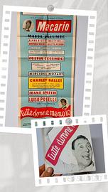 Raro Set Teatro MACARIO 1954 Locandina Originale