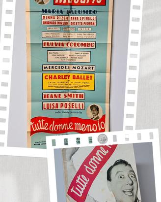 Raro Set Teatro MACARIO 1954 Locandina Originale