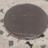 moneta da L. 100  coniata 1959