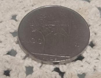 moneta da L. 100  coniata 1959