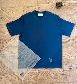 T-shirt AMI Paris originale blu taglia L