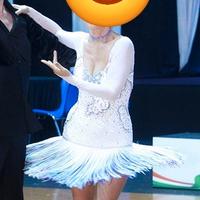 ABITO BALLO LATINO AMERICANO BIANCO