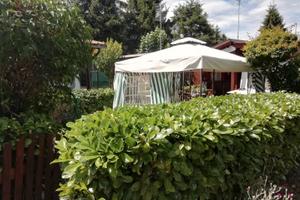 Casetta in legnocon roulotte campeggio oulx