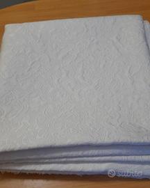 Scampolo tessuto Jacquard Damascato bianco