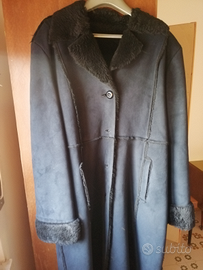 Cappotto scamosciato sintetico