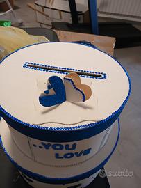 torta di cartone x ricevere regali 