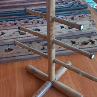 Porta anelli collane catenine in bamboo.