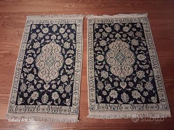 Coppia tappeti persiani finissimi  90x60 