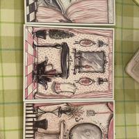 3 quadretti con cornice Shabby Chic