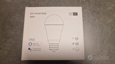 4 Lampadine E27 LED WiFi nuove, mai utilizzate