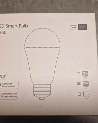 4 Lampadine E27 LED WiFi nuove, mai utilizzate