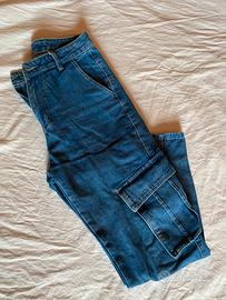 Jeans cargo shein blu taglia M