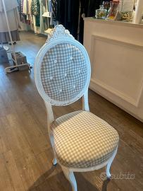 Coppia Sedie Stile Shabby Chic/Provenzale in legno
