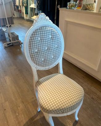 Coppia Sedie Stile Shabby Chic/Provenzale in legno