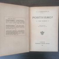 Libro raro Positivismo? I due Darwin Fabbricotti
