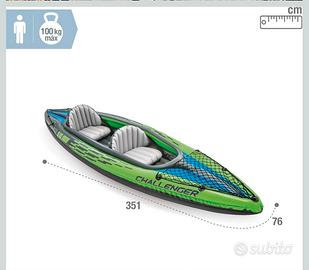 Canoa pari al nuovo per due persone