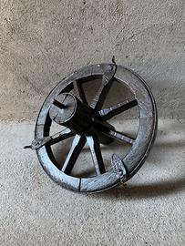 Ruota Da Carro Antica Primi ‘900 Legno Ferro
