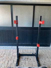 Set completo pesi + bilancieri + panca + rack