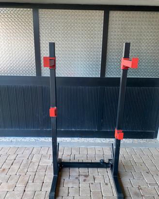 Set completo pesi + bilancieri + panca + rack