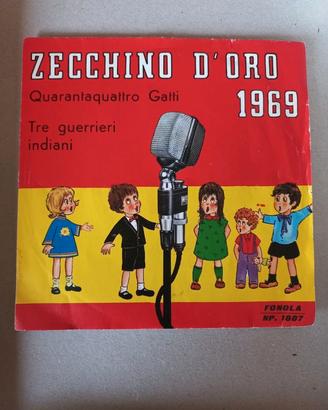 Zecchino D'Oro 1969 Quarantaquattro Gatti 45 Giri
