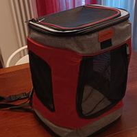 Zaino PET rosso e grigio Camon