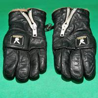 Guanti Invicta neri vera pelle imbottiti sci moto
