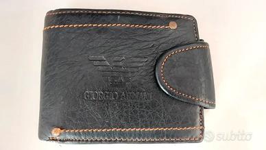 Portafoglio uomo Giorgio Armani pelle nera