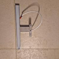 Lampada LED Sirio IP44 30 cm cromata