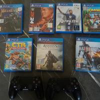 PS4 con Joystick e giochi