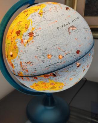 mappamondo luminoso