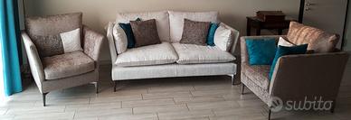 Divano Mod. JOY by CAVA con due poltrone