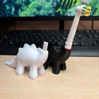 Portaspazzolino OralB Braun dinosauro