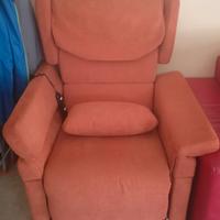 Poltrona elettrica arancione