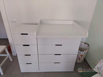 Cassettiera con fasciatoio (removibile)