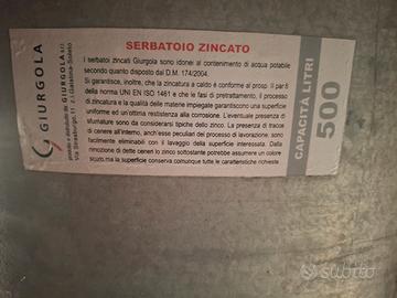 serbatoio 500 litri
