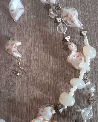collana piu bracciale e orecchini 