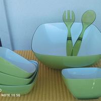 Insalatiera - Set con 4 ciotole + Posate - Nuovo