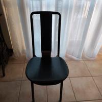 Set 6 sedie Irma per Zanotta acciaio e cuoio
