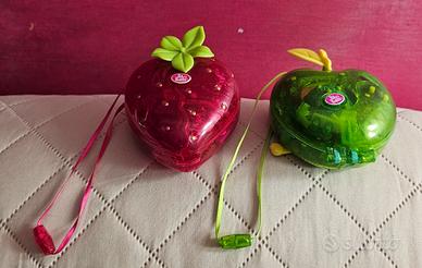 Polly Pocket Fruit Surprise Apple-Mattel + Strawsb