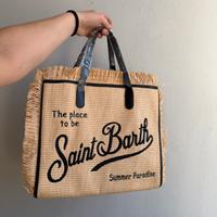 Borsa Saint Barth MC2 Vanity paglia beige