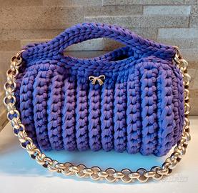 Borsa bauletto uncinetto