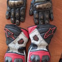 Guanti pelle moto
