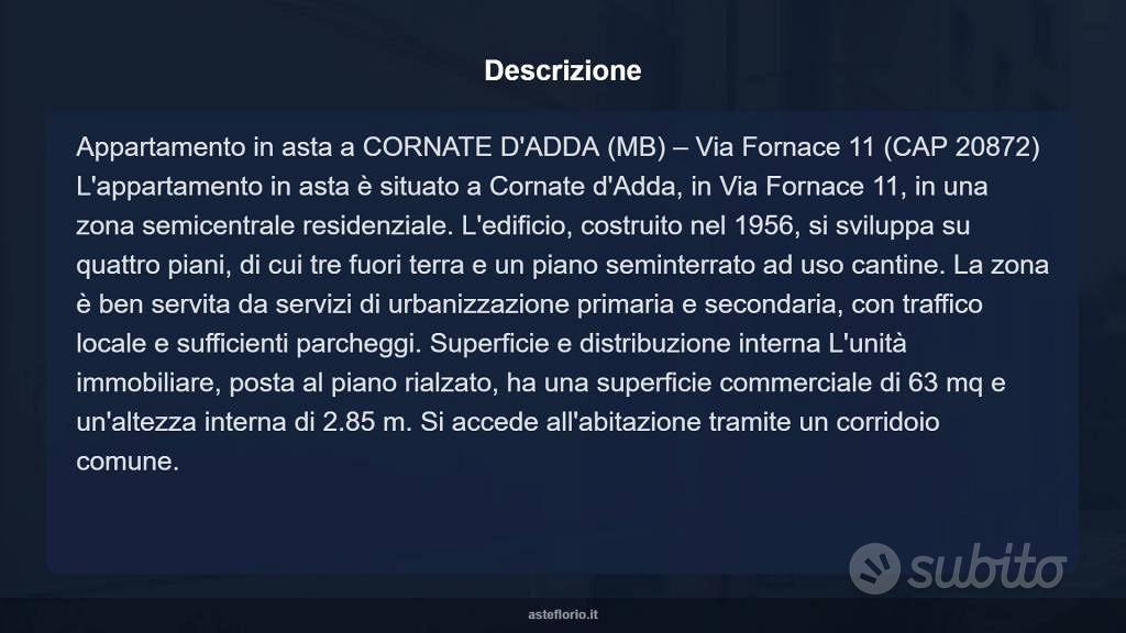 Appartamento – Cornate d'Adda, Colnago - Altro